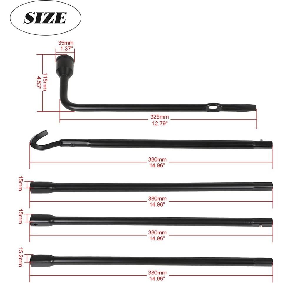 Juego de Herramientas ECCPP para Llave de Repuesto Dodge Ram