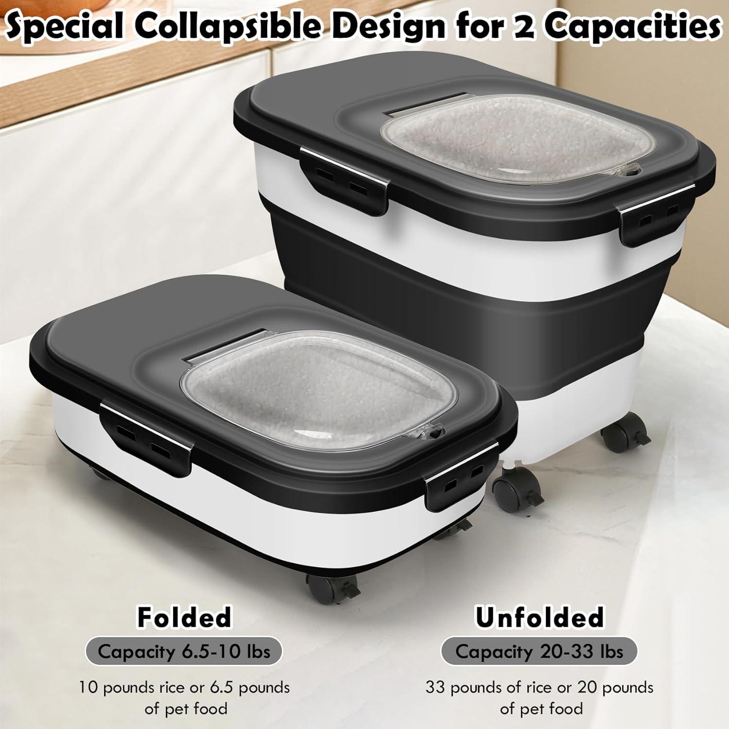 Contenedor de Almacenamiento Hermético SSAWcasa 30L con Ruedas