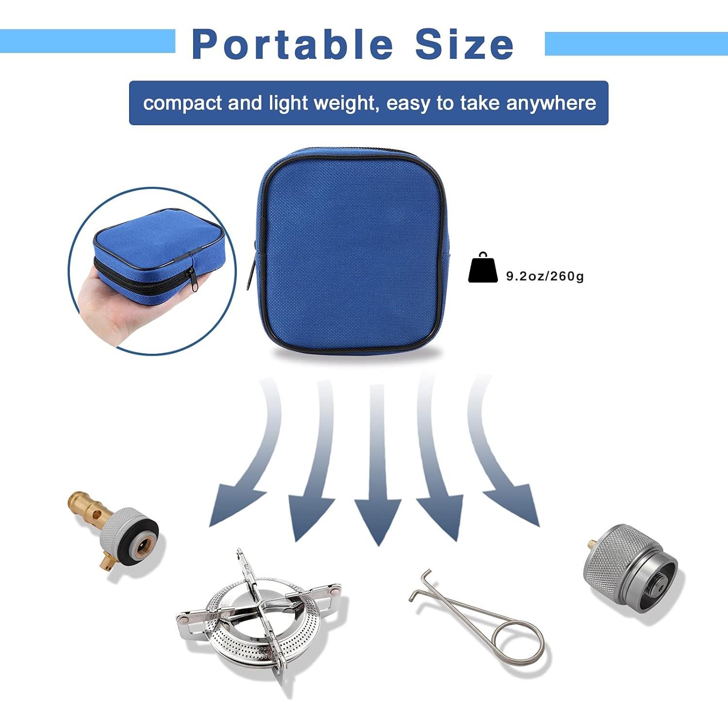 Estufa de Camping Caudblor con Adaptador de Butano - Ligera y Portátil