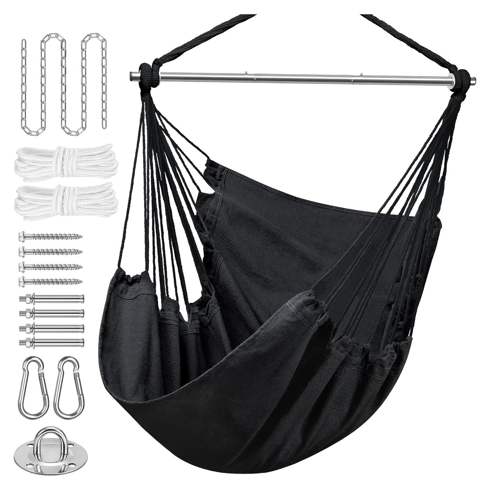 Silla Hamaca Colgante Gocvo ZY-1 Gris Oscuro Resistente