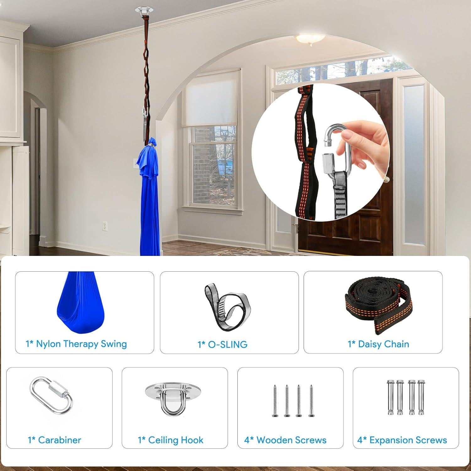 Columpio Sensorial Satisure 279x149 cm Terapéutico