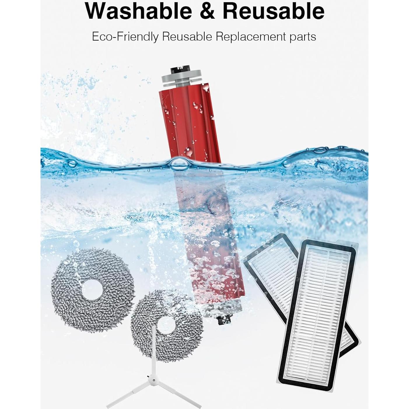 23 Accesorios de Reemplazo para Roborock QRevo MaxV Pro S Plus