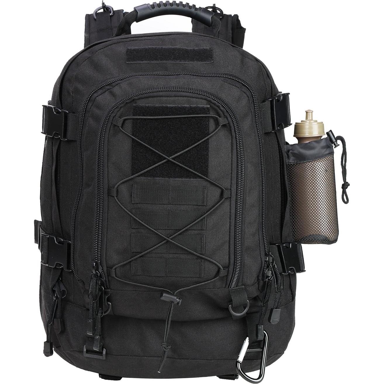 Mochila Táctica Grande ZSearARMY 64L para Hombres Negro