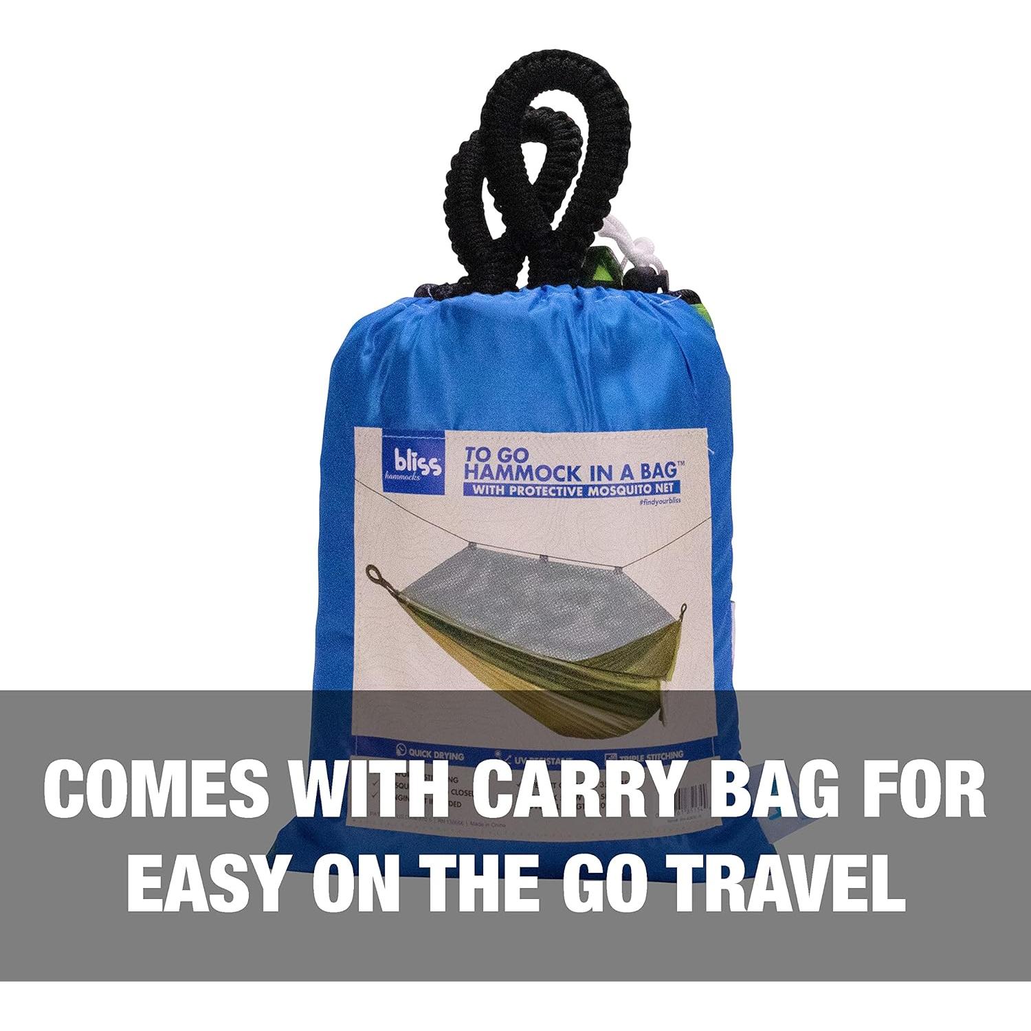 Hamaca Bliss BH-406XLS-N-MM con red y correas ajustables