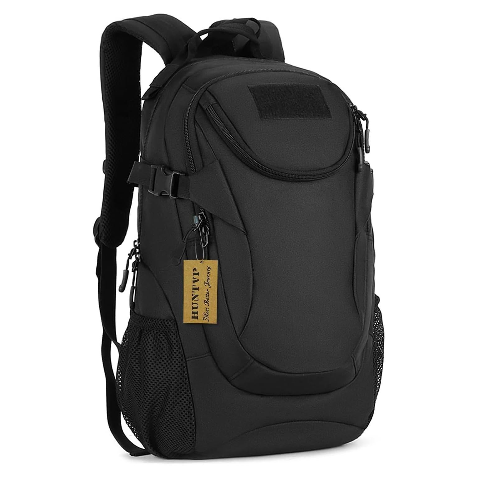 Mochila Táctica Huntvp 25L Impermeable Nylon Militar Negro