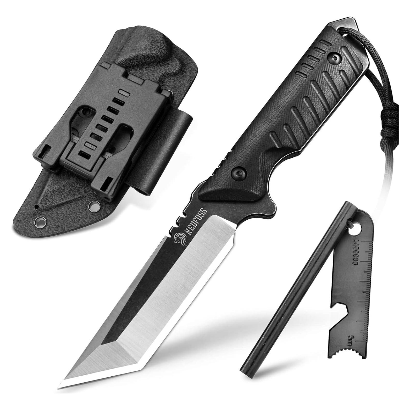 Cuchillo Táctico NedFoss 24.38 cm con Encendedor y Funda