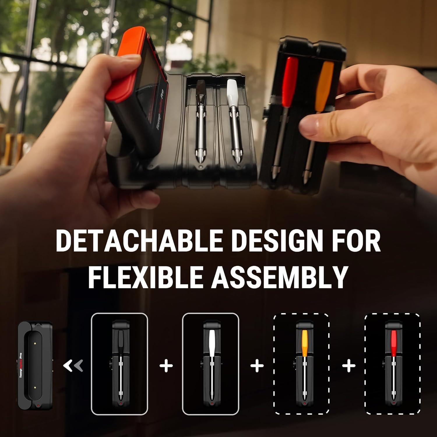 Termómetro de Carne Inalámbrico TempSpike Pro con 2 Sondas