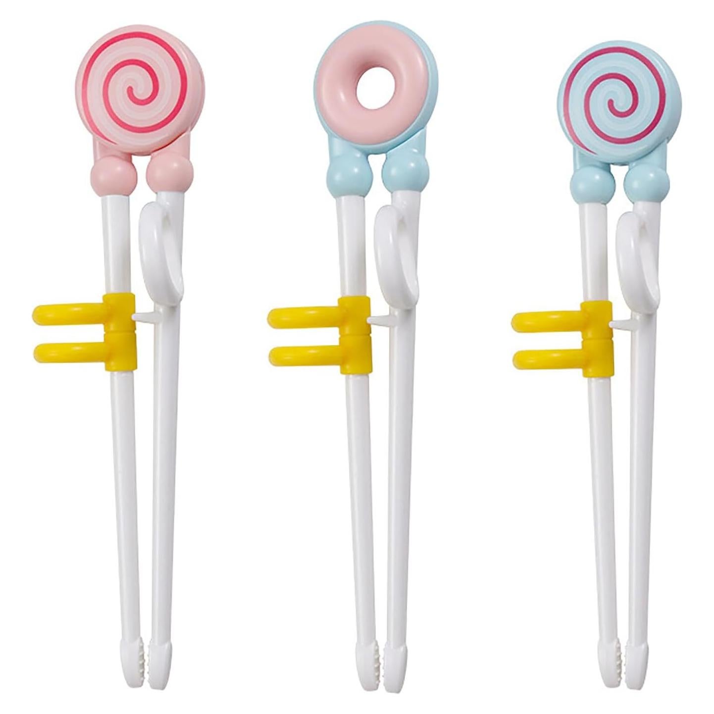 Palillos de Aprendizaje para Niños YYaaloa - 3 Pares Coloridos