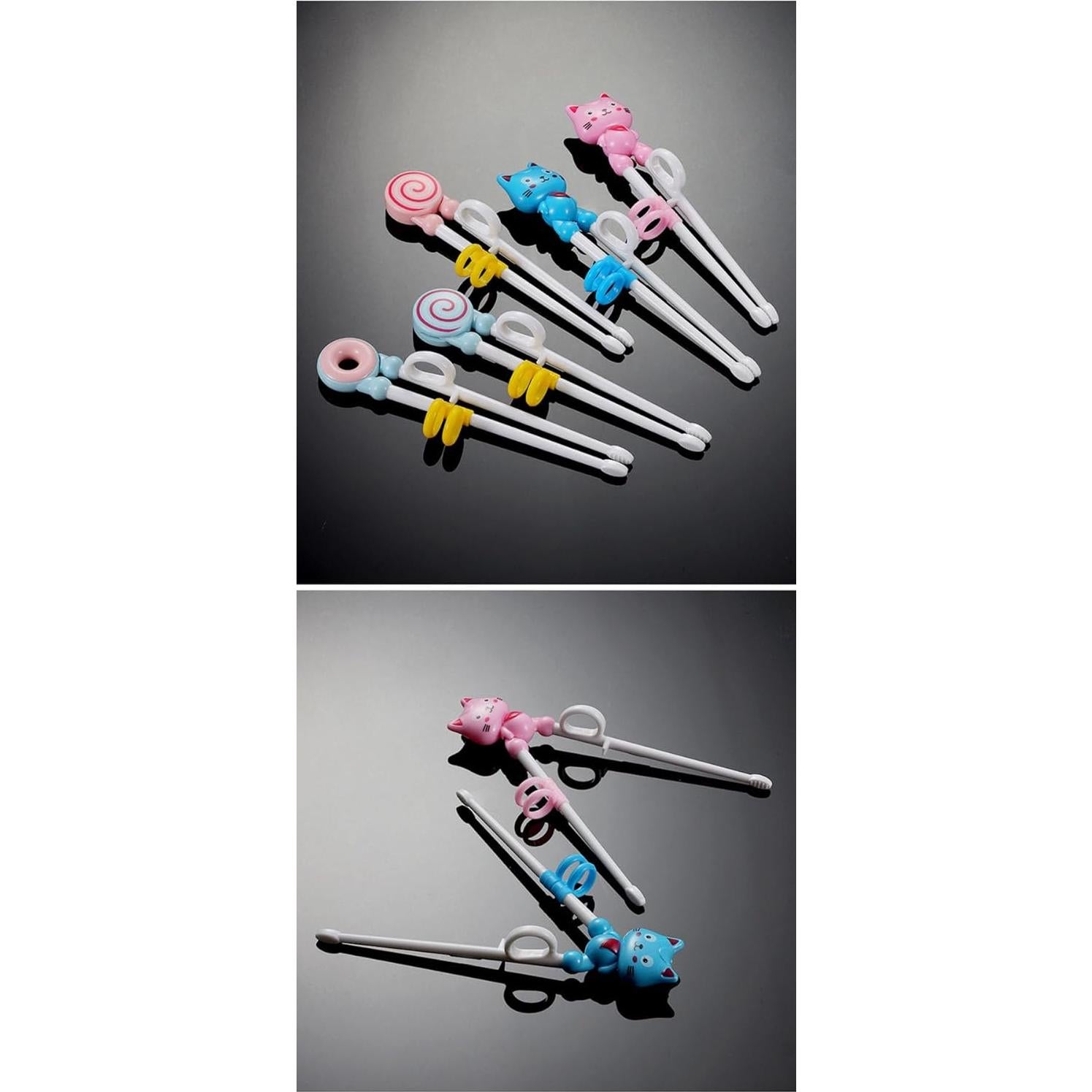 Palillos de Aprendizaje para Niños YYaaloa - 3 Pares Coloridos