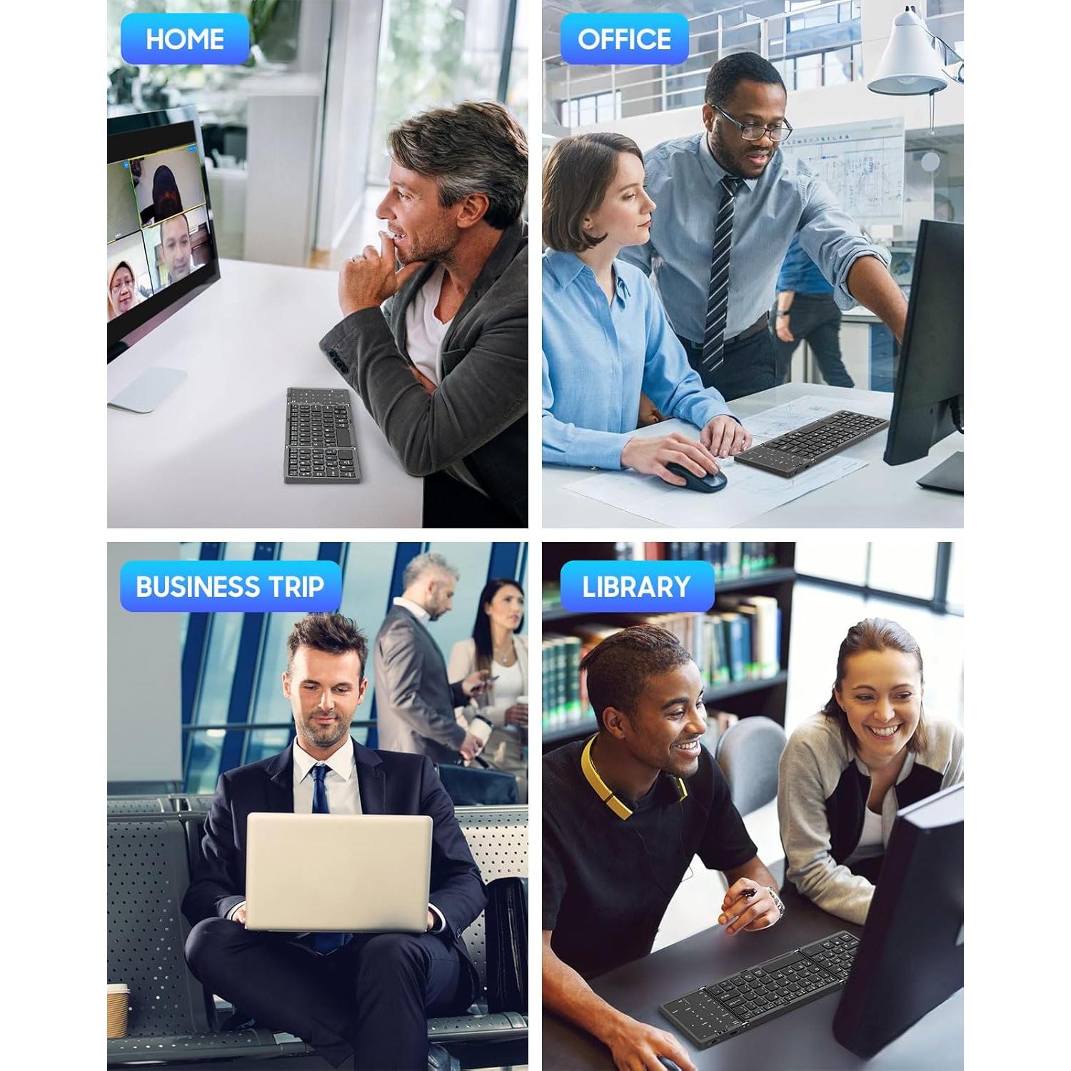 Teclado Bluetooth Plegable MoKo con Touchpad y Numérico