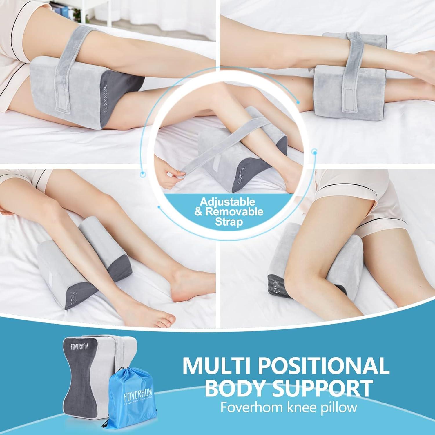 Almohada de Rodilla FOVERHOM Espuma Viscoelástica Ergonómica