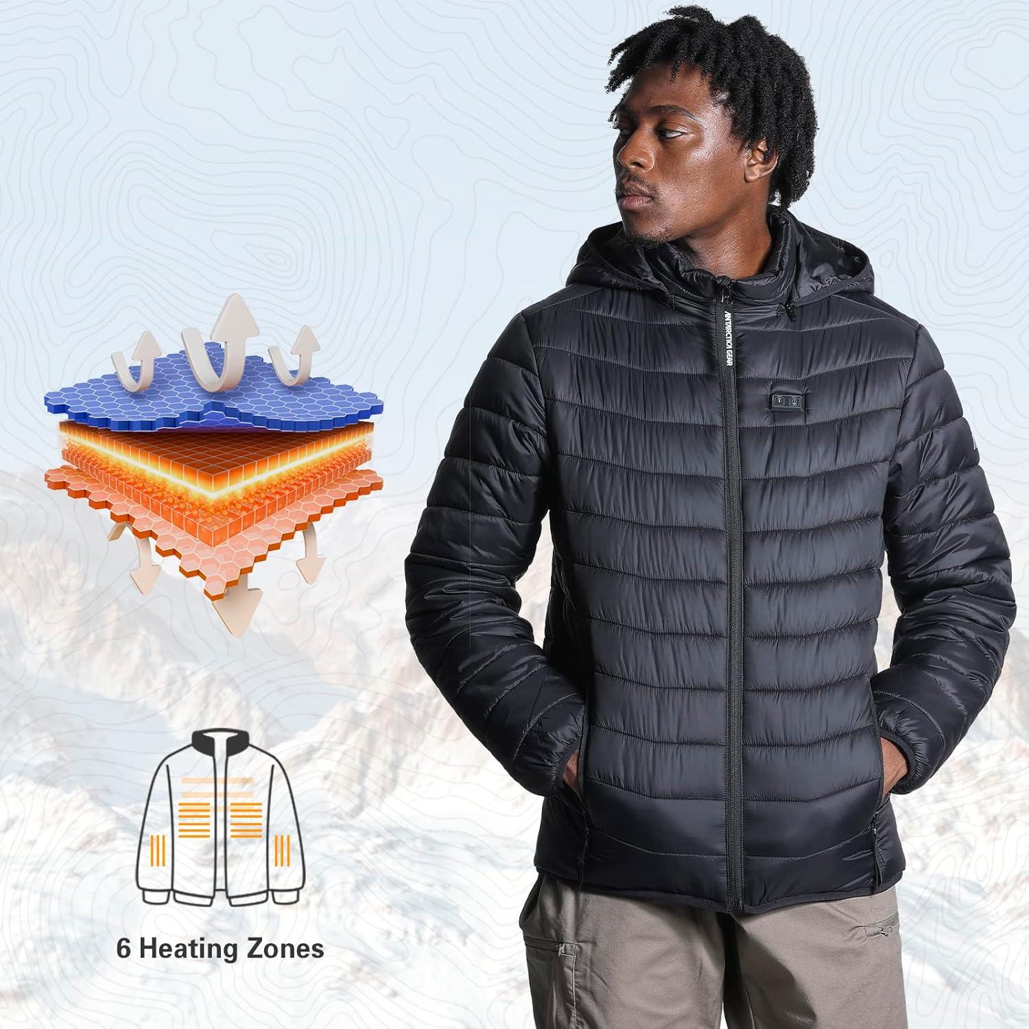 Chaqueta Calentada ANTARCTICA Gear Unisex 12V 16000mAh