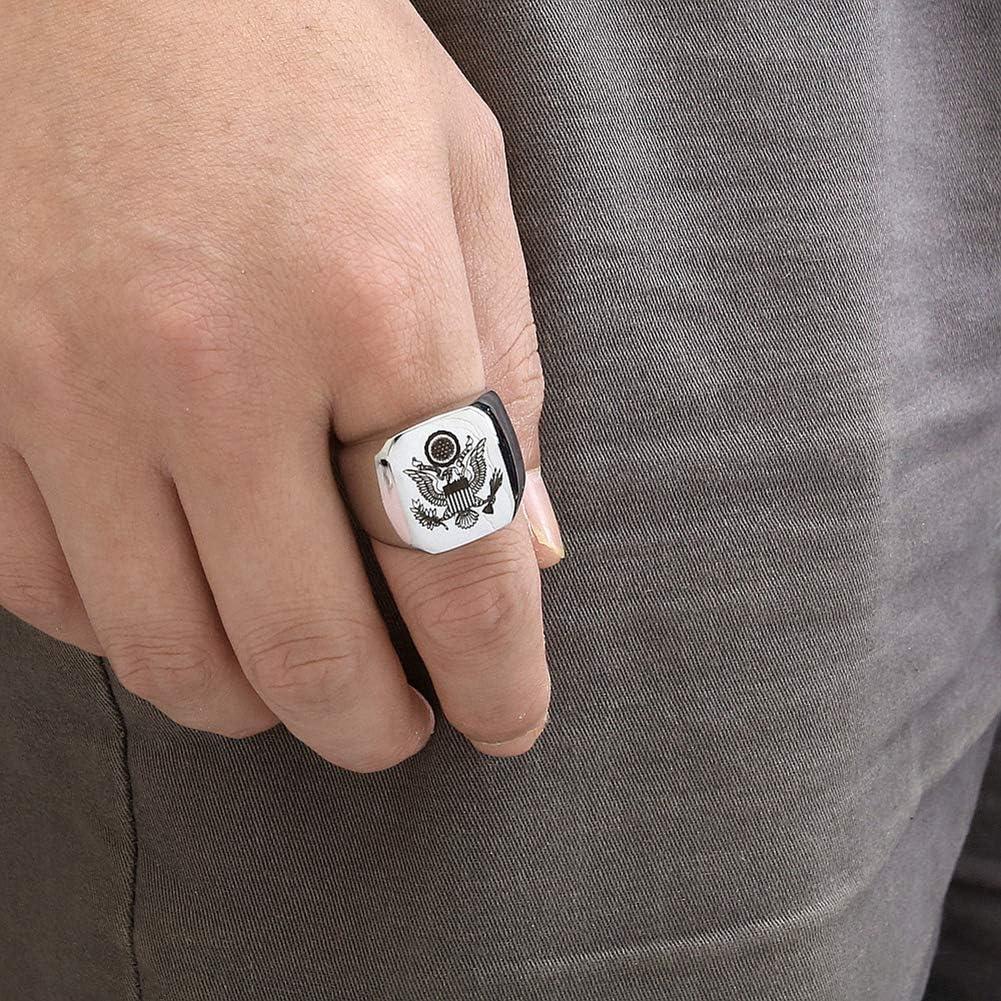 Anillo Militar Vintage JAJAFOOK Plata 9 para Hombres