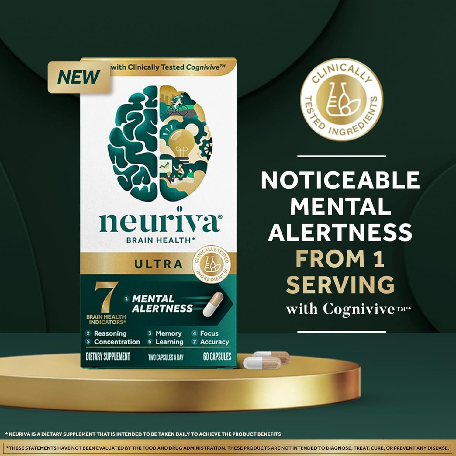 Neuriva Ultra Suplemento Nootrópico Descafeinado 60 Cápsulas