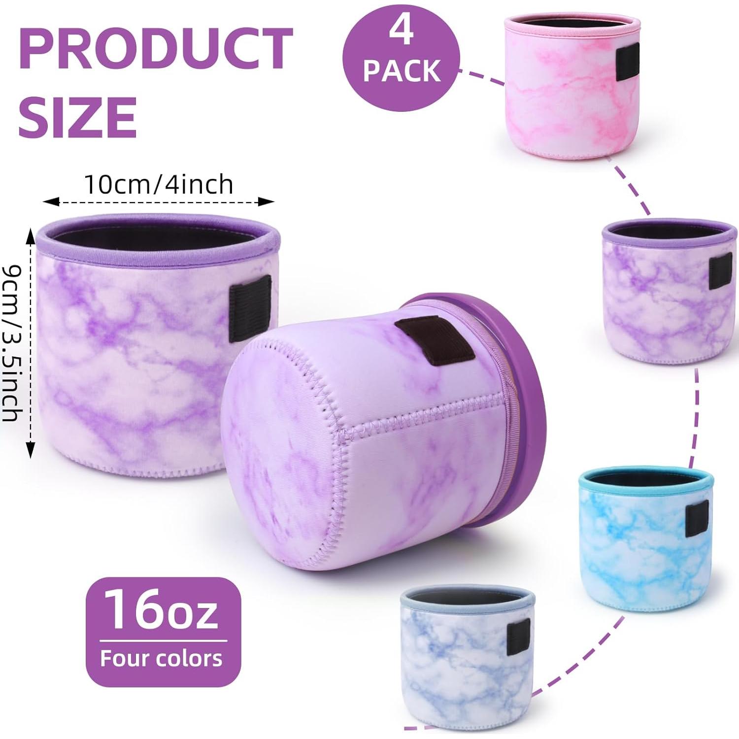 Paquete de 4 Fundas de Neopreno Ninja Creami 473 ml Aisladas