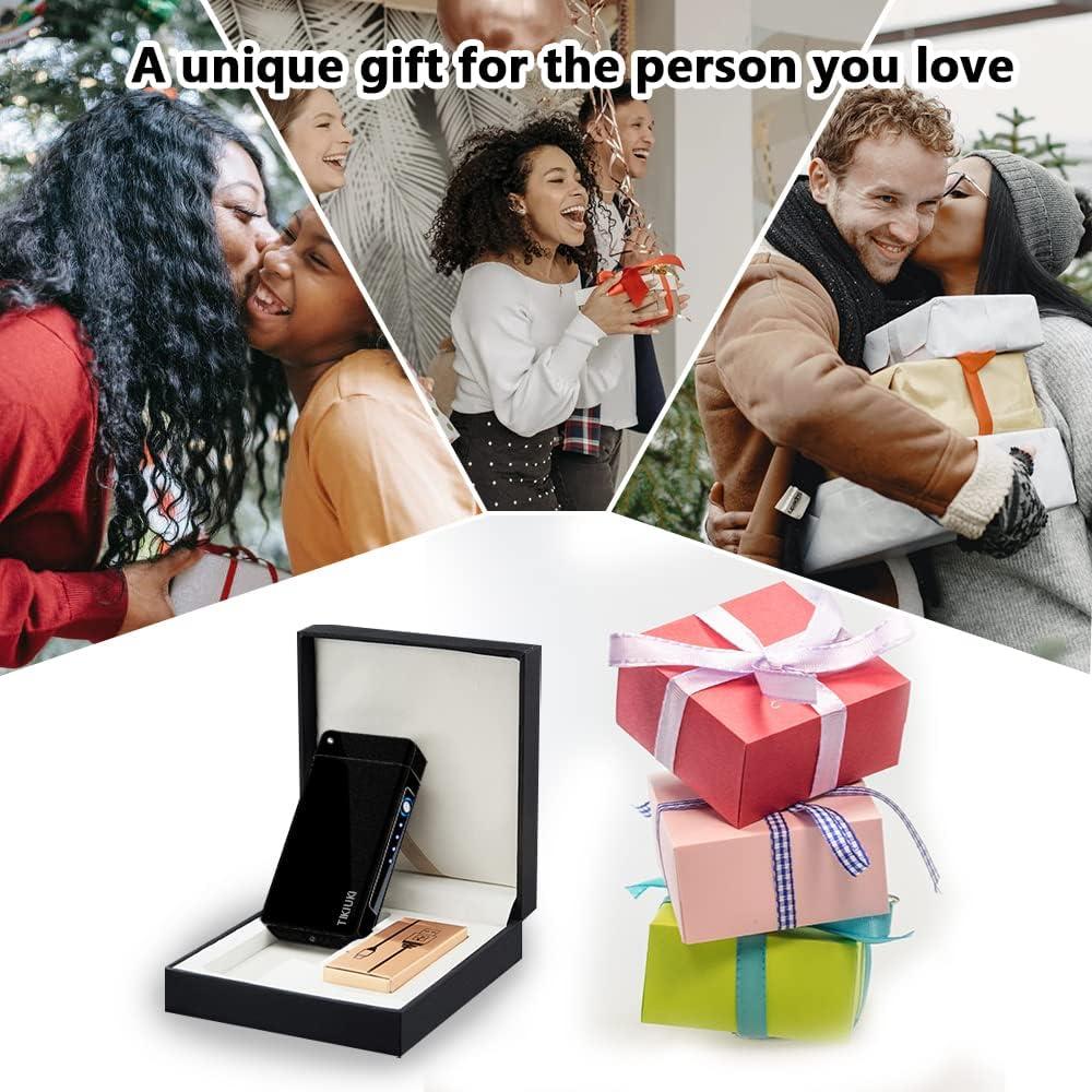 Encendedor Eléctrico Recargable TIKIUKI Mate Oscuro a Prueba de Viento