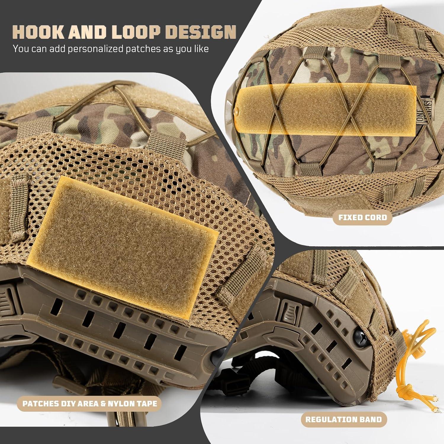 Cubierta de Casco OneTigris TG-ZKB15 Táctica Negra M/L