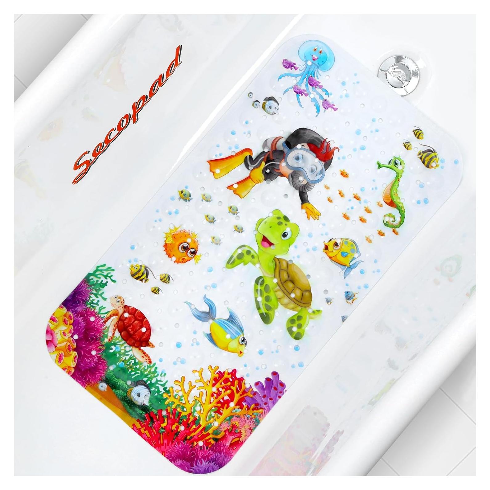 Alfombrilla de baño antideslizante Secopad 70x38cm Tortuga