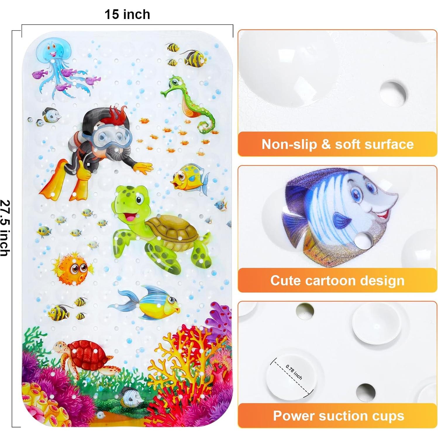 Alfombrilla de baño antideslizante Secopad 70x38cm Tortuga