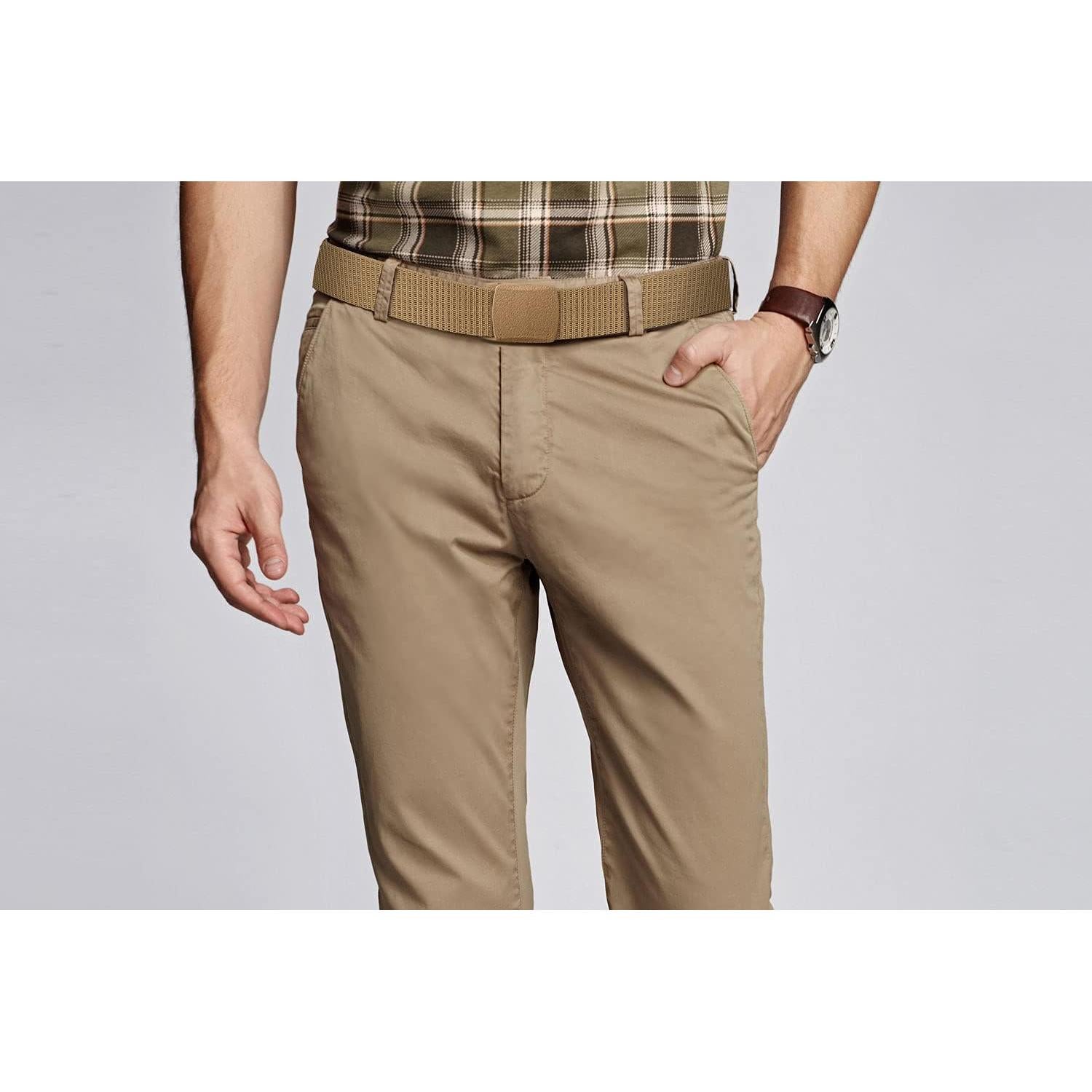 Paquete de 8 Cinturones Tácticos de Nylon YKK 120 cm