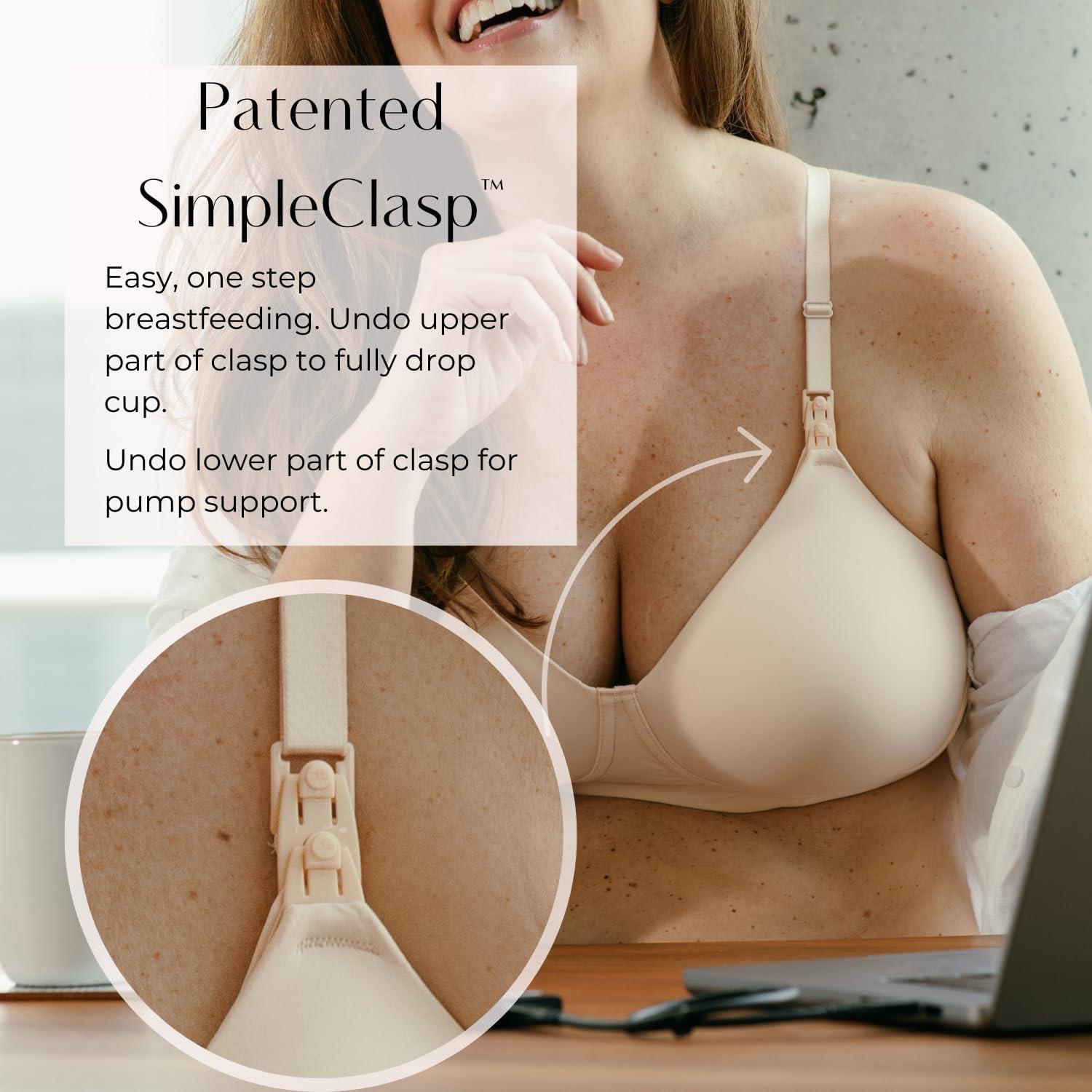 Camiseta de Lactancia Supermamá Rosa Bronceado 36DD