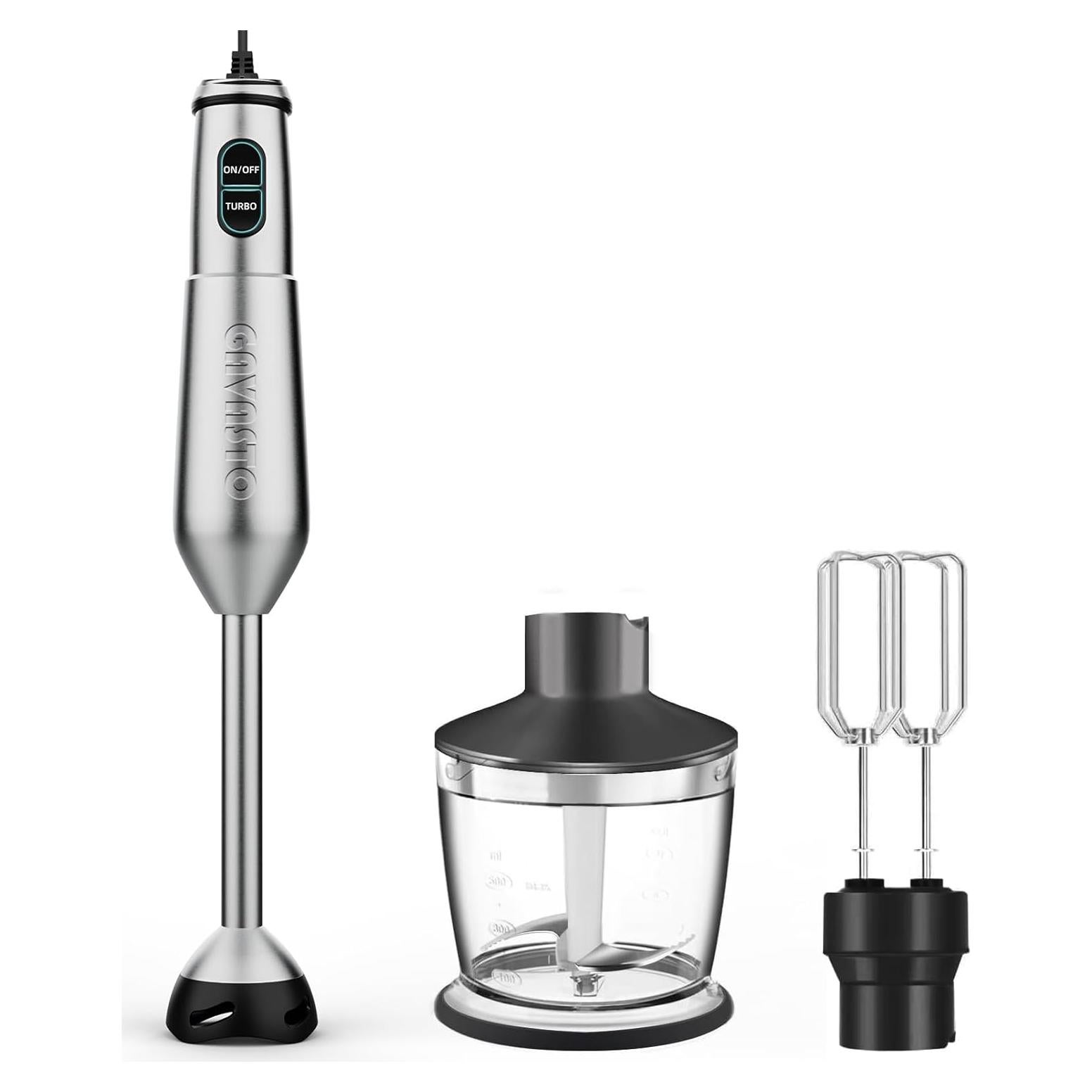 Batidora de Inmersión GAVASTO 1000W 20 Velocidades Turbo