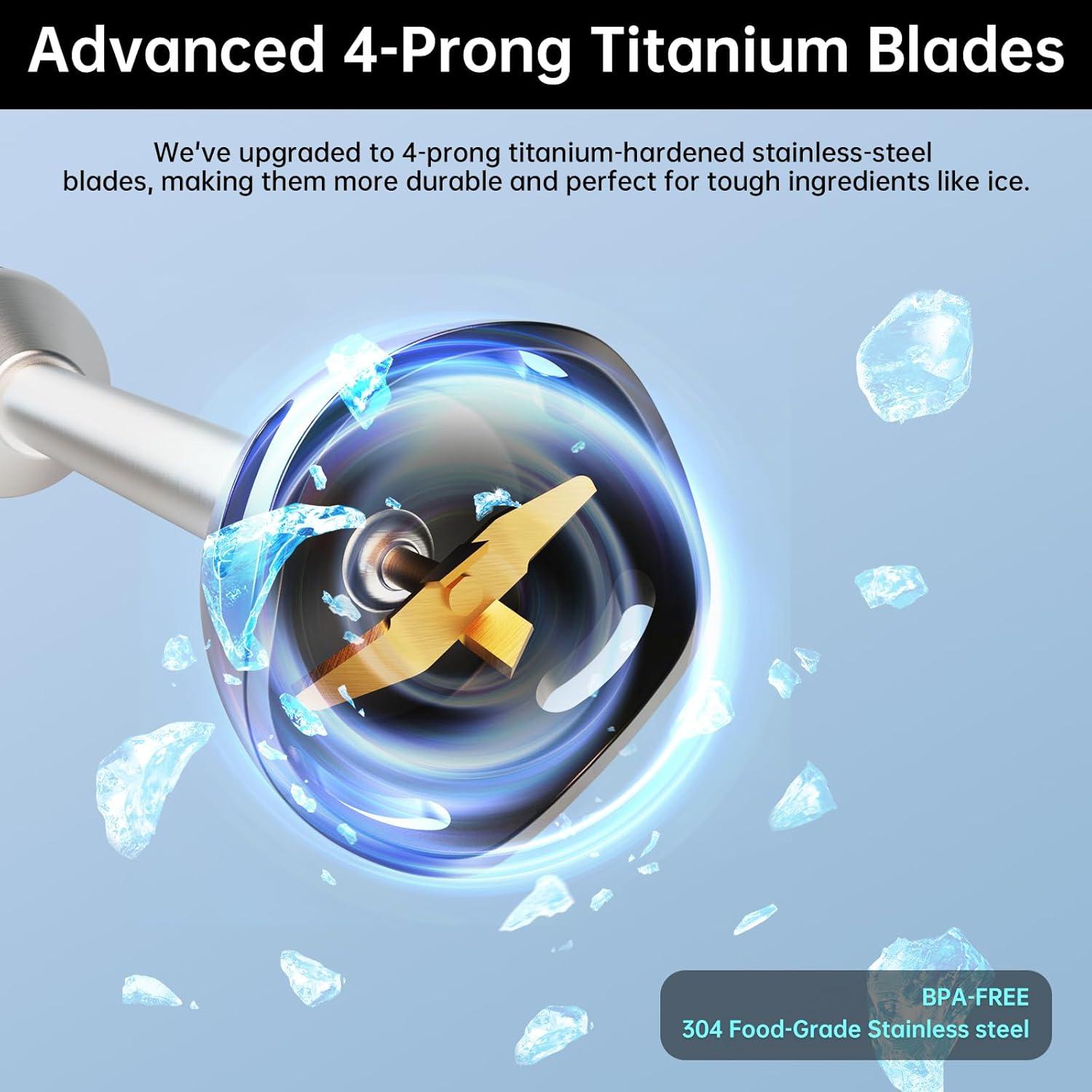 Batidora de Inmersión GAVASTO 1000W 20 Velocidades Turbo