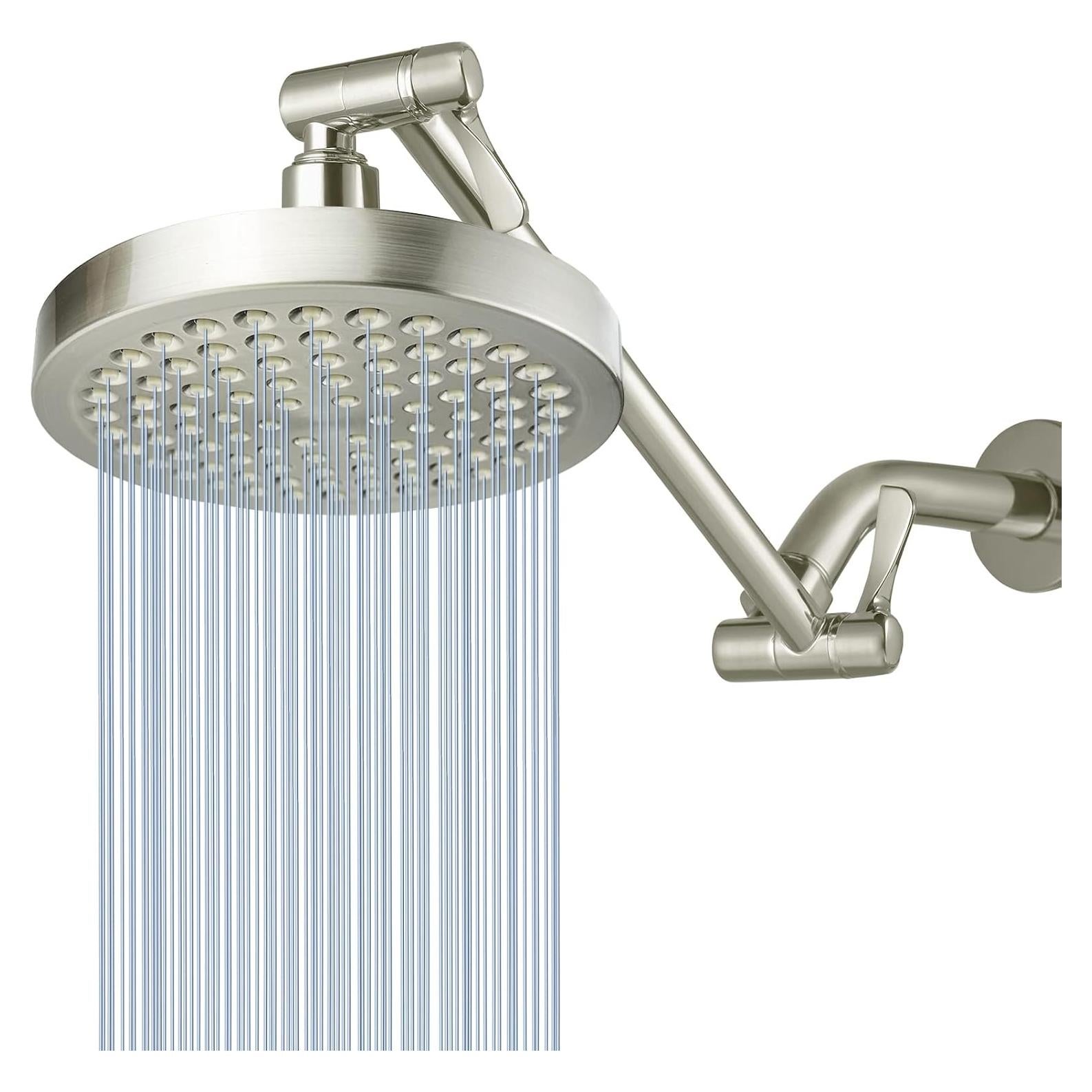 Cabezal de Ducha de Lluvia Nuodan 6" con Brazo de 28 cm