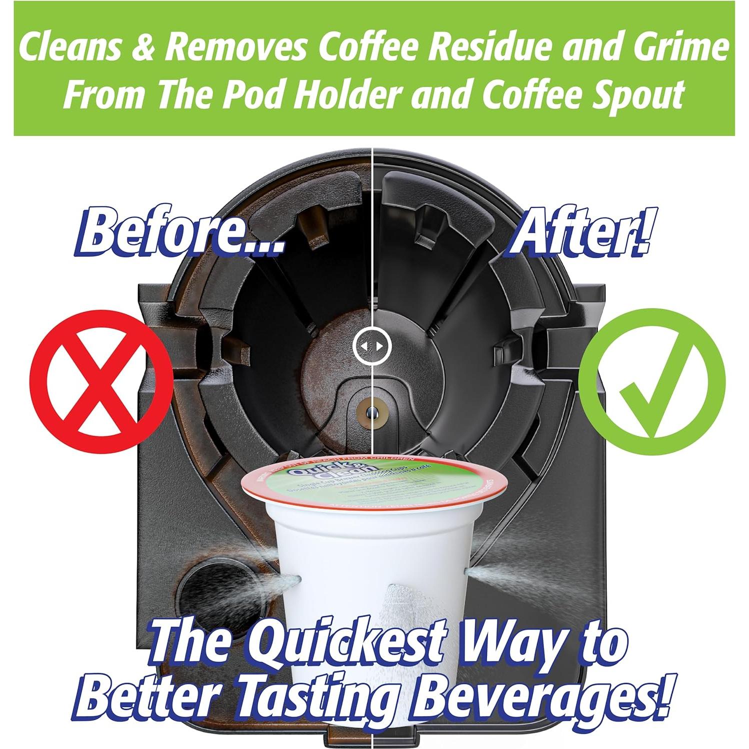 Cápsulas de Limpieza Rápido y Limpio para Keurig - 12 Unidades