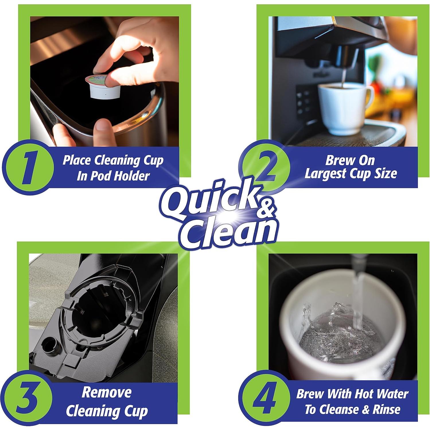 Cápsulas de Limpieza Rápido y Limpio para Keurig - 12 Unidades