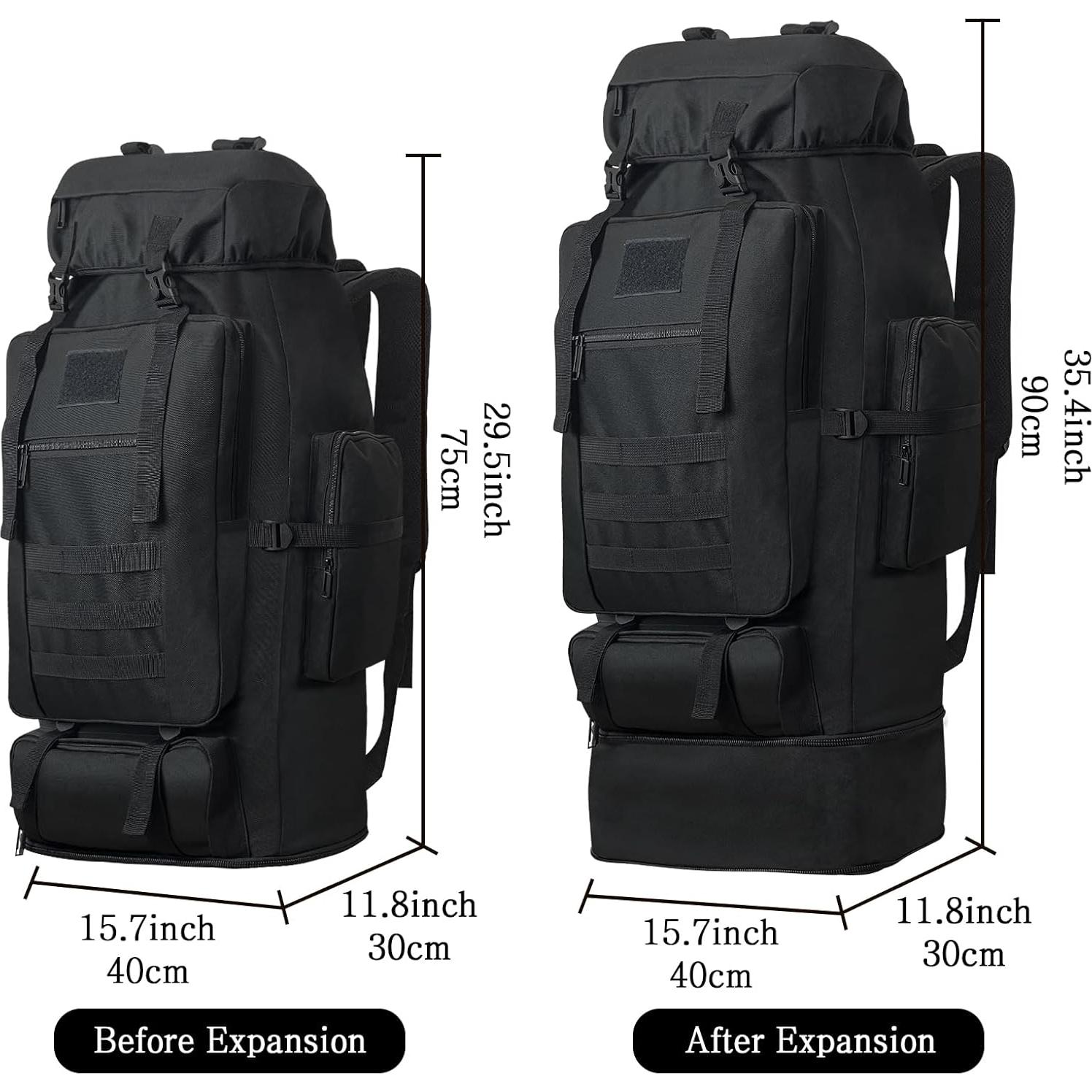 Mochila de Camping 100L Lizbin Táctica Militar Resistente al Agua