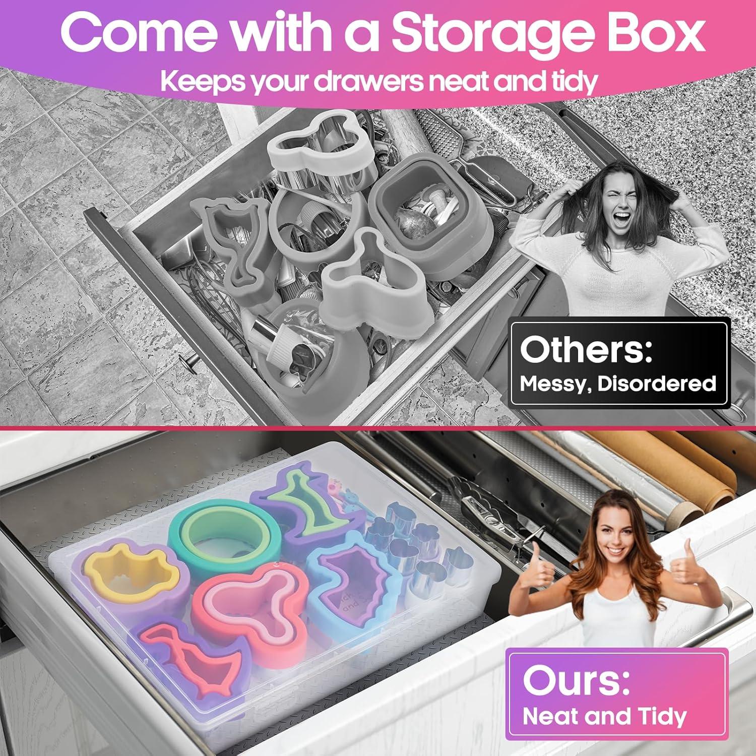 Set 22 Pcs Cortadores y Selladores de Sándwich Blithcreav