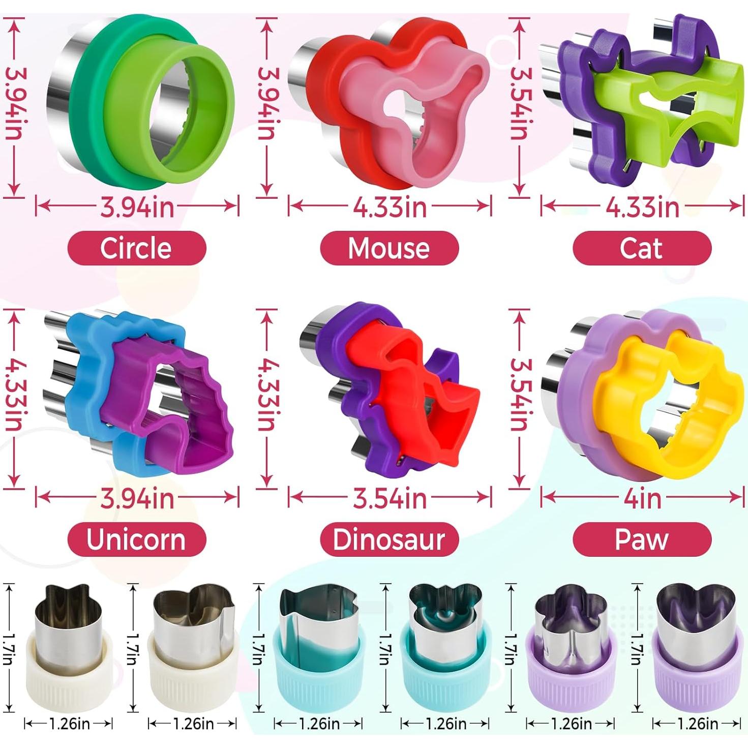 Set 22 Pcs Cortadores y Selladores de Sándwich Blithcreav