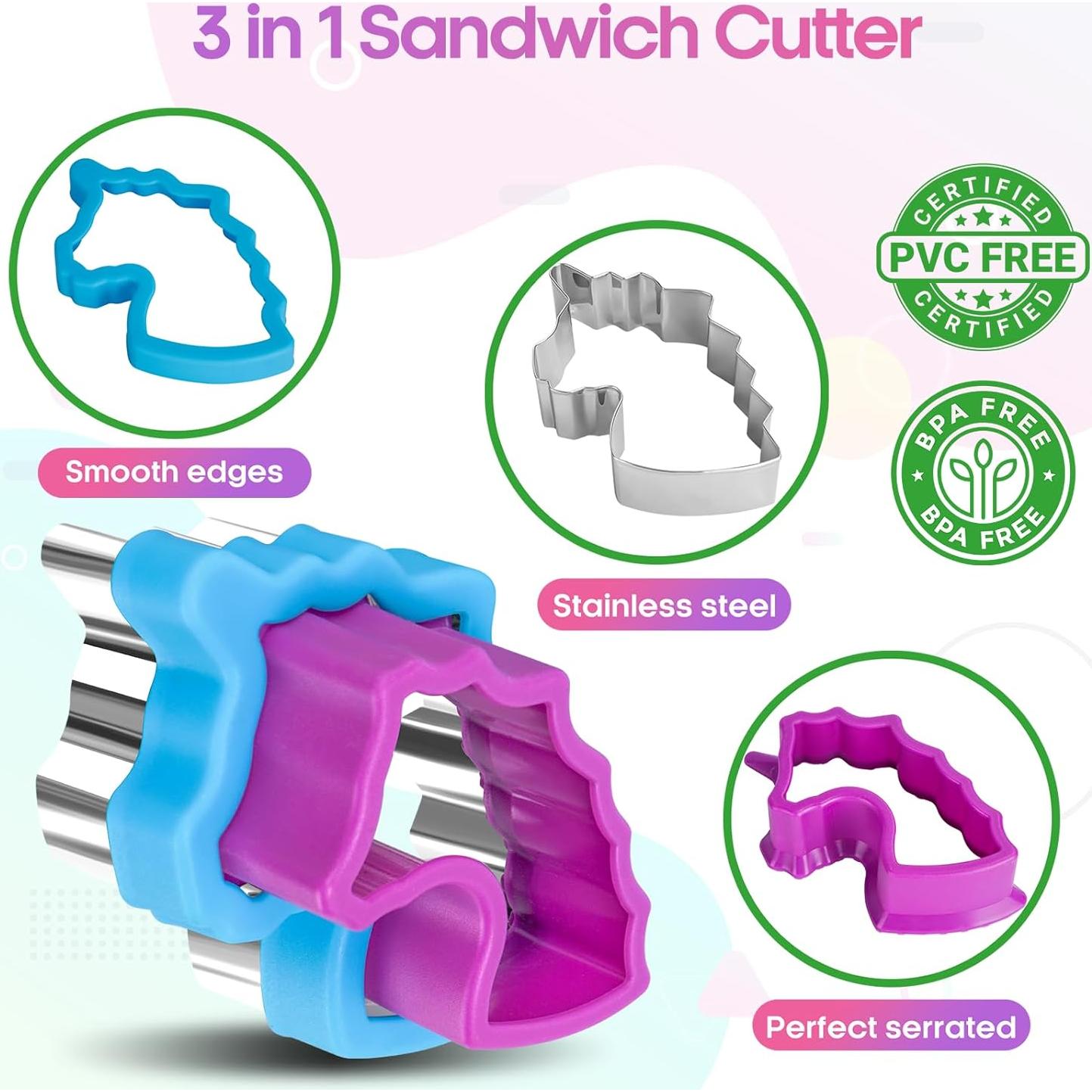 Set 22 Pcs Cortadores y Selladores de Sándwich Blithcreav