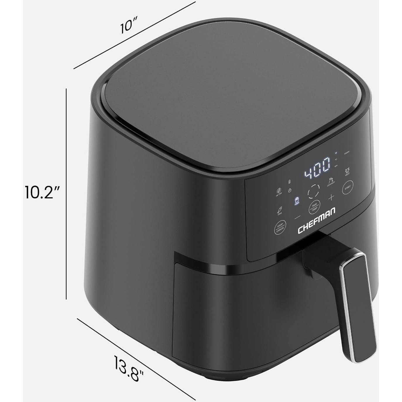 Freidora de Aire Chefman TurboFry 3.7L - Compacta y Táctil