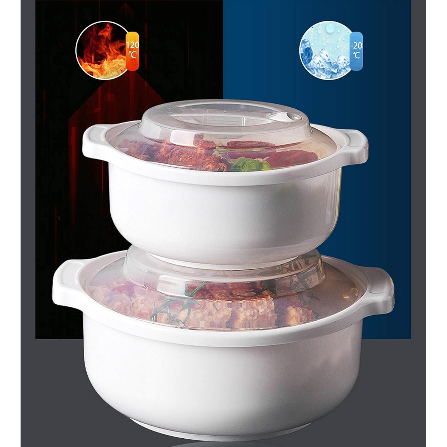 Zdesign Microwave Ramen Cooker Noodle or Soup Bowl Easy Mac Perfect for Breakfast, College Dorm Essentials for Boys Girls,Office, Dishwasher-Safe, BPA-Free, 51OZ/1.52L