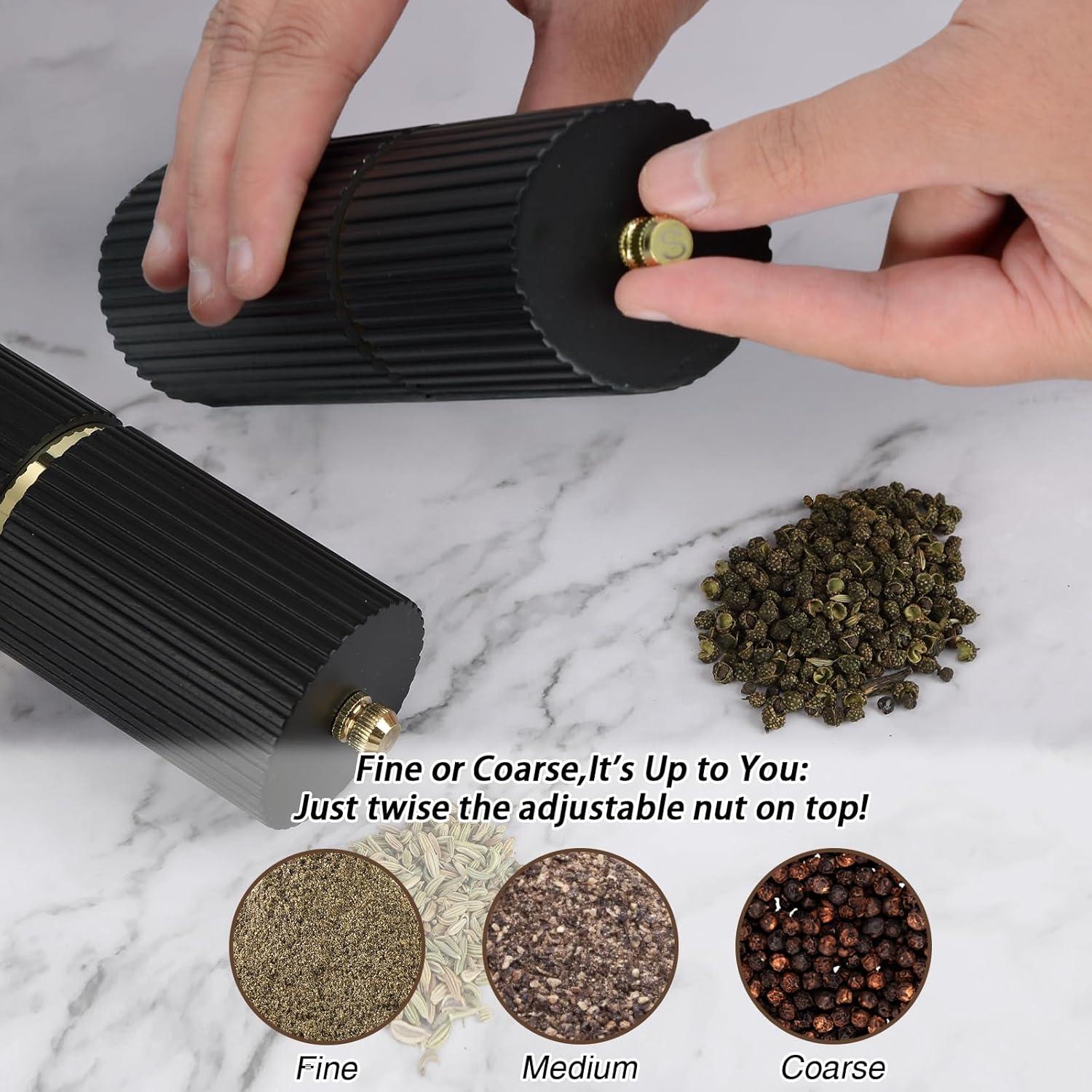 Juego de Molinillos de Sal y Pimienta UNIOVC de Madera 21 cm