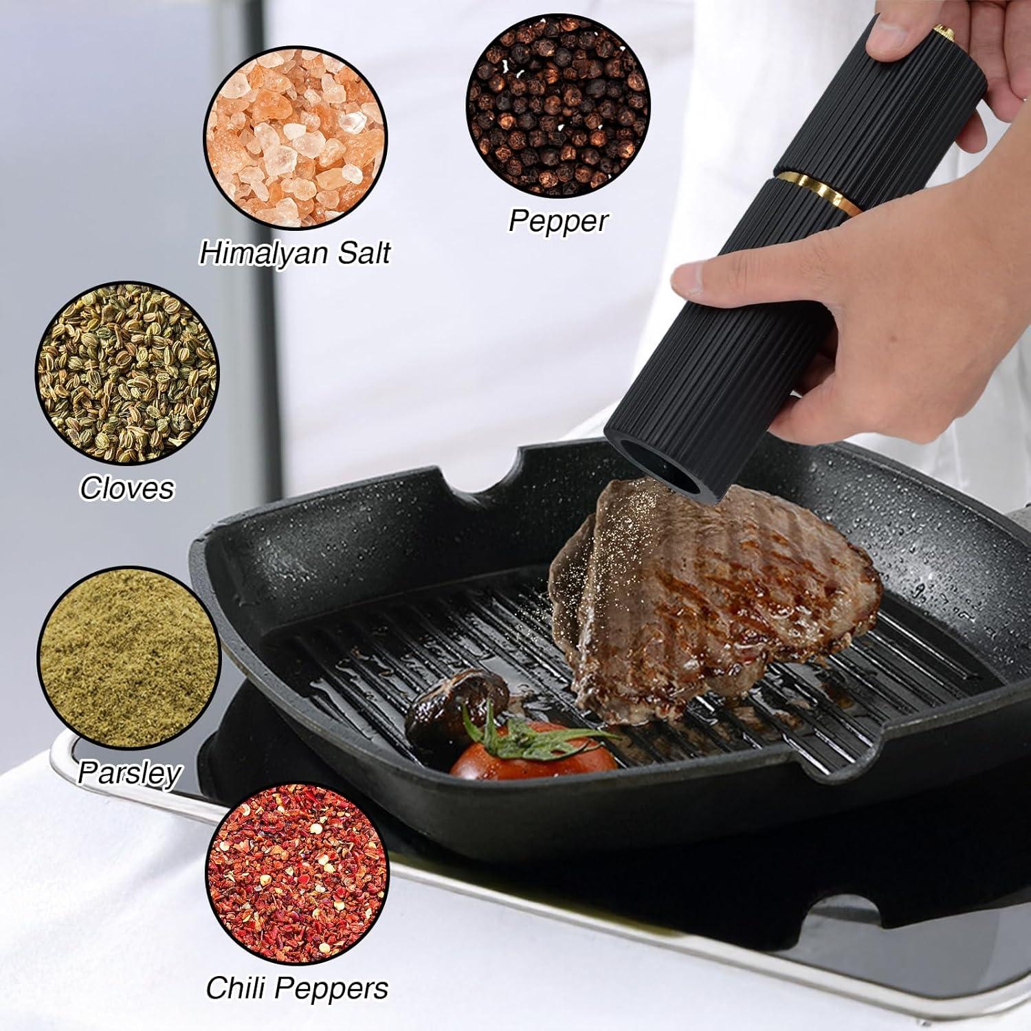 Juego de Molinillos de Sal y Pimienta UNIOVC de Madera 21 cm