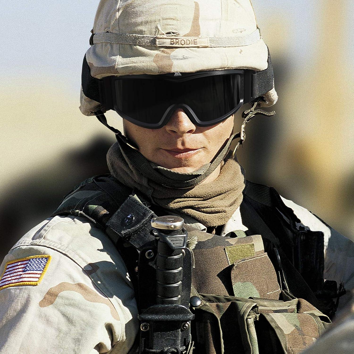 Gafas tácticas XaegisTac militares antiempañante 2 lentes