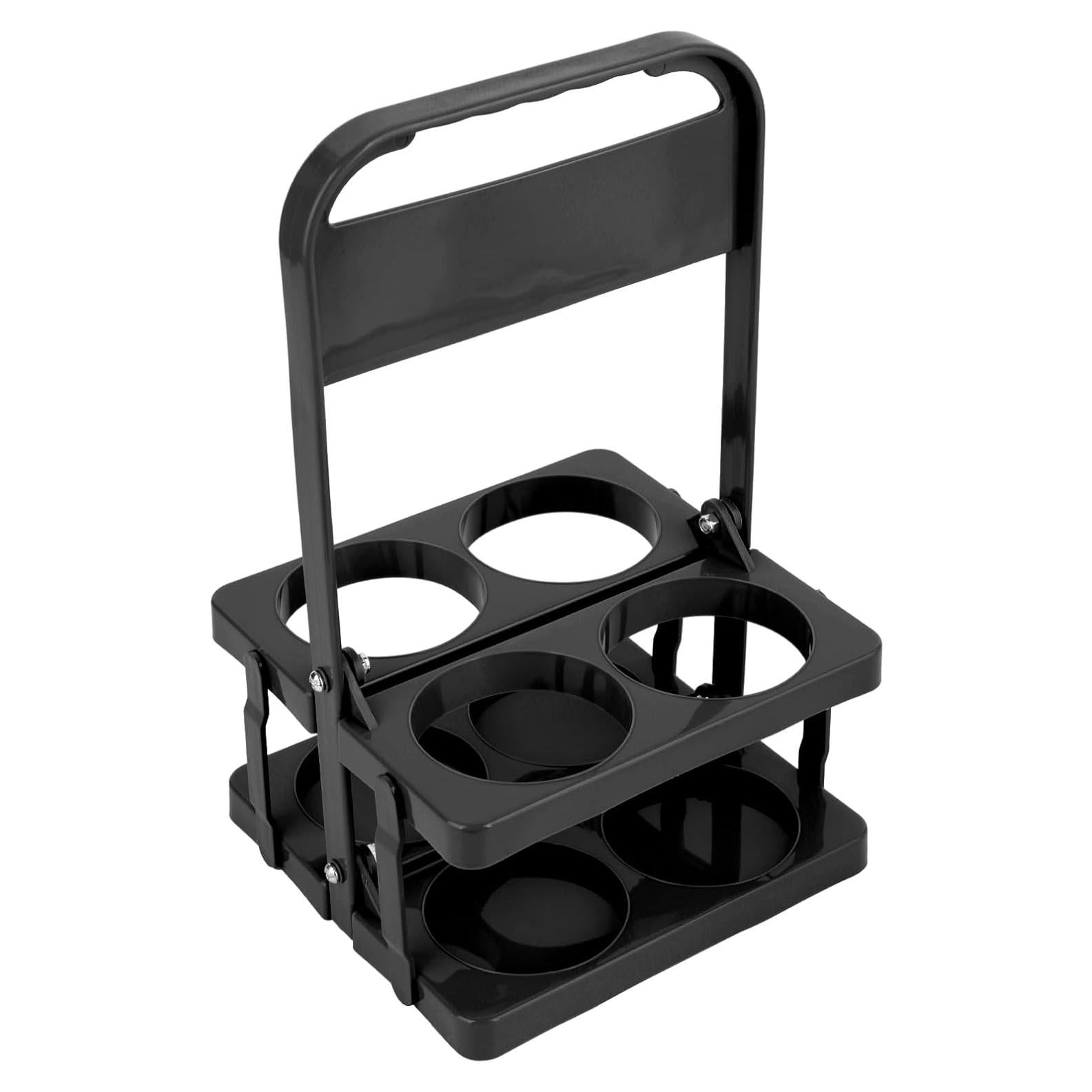 Transportador de Bebidas Musbus Plegable 4 Tazas Negro