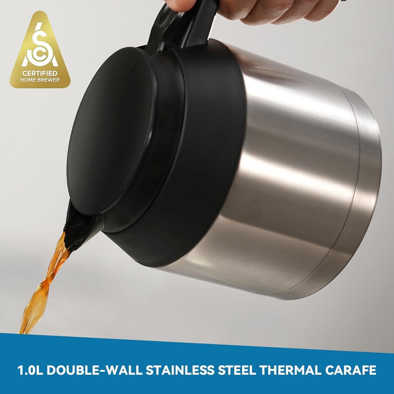 Cafetera Bonavita BV1500TS 5 Tazas Acero Inoxidable Térmica