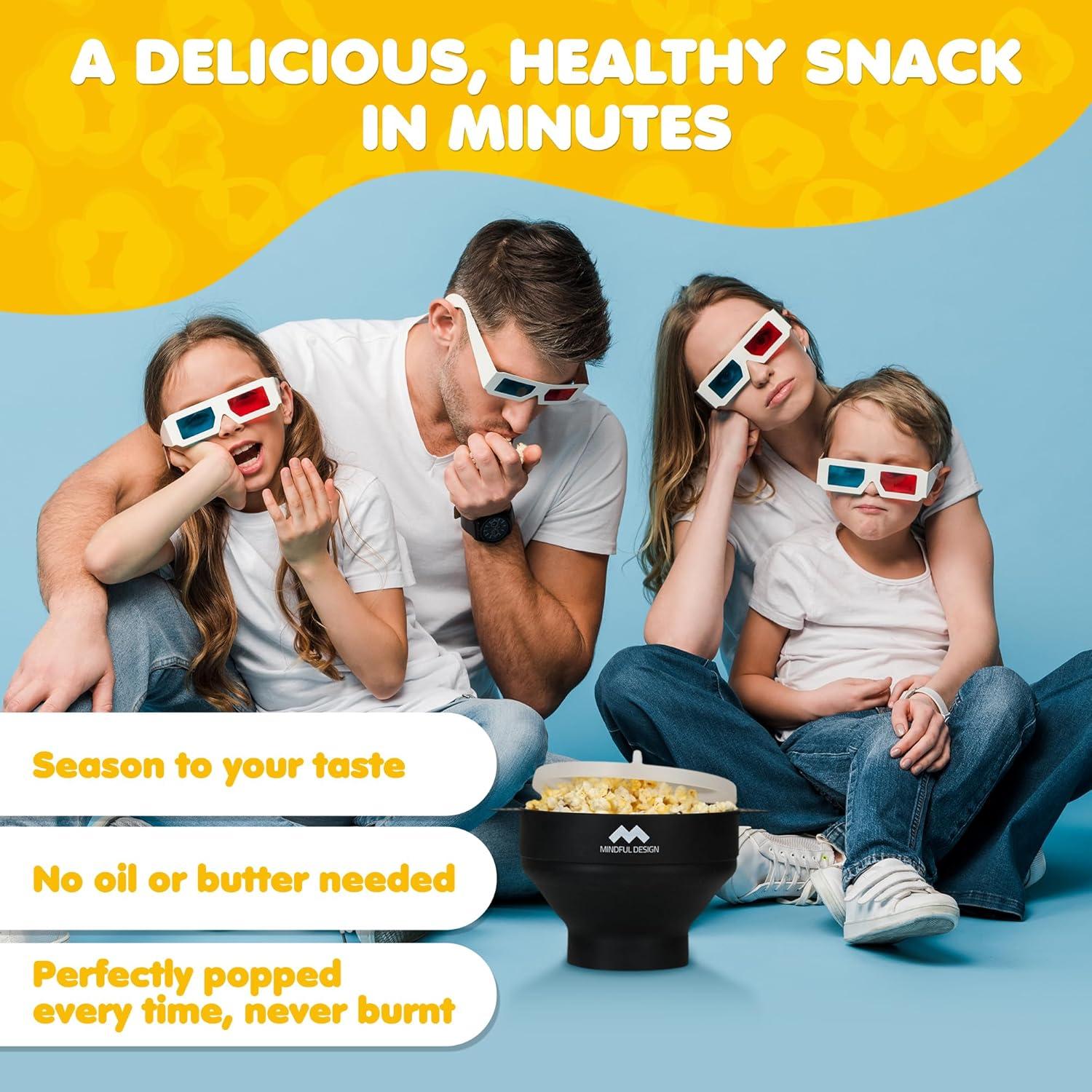 Popcorn Popper Plegable de Silicona Diseño Consciente 15 Tazas