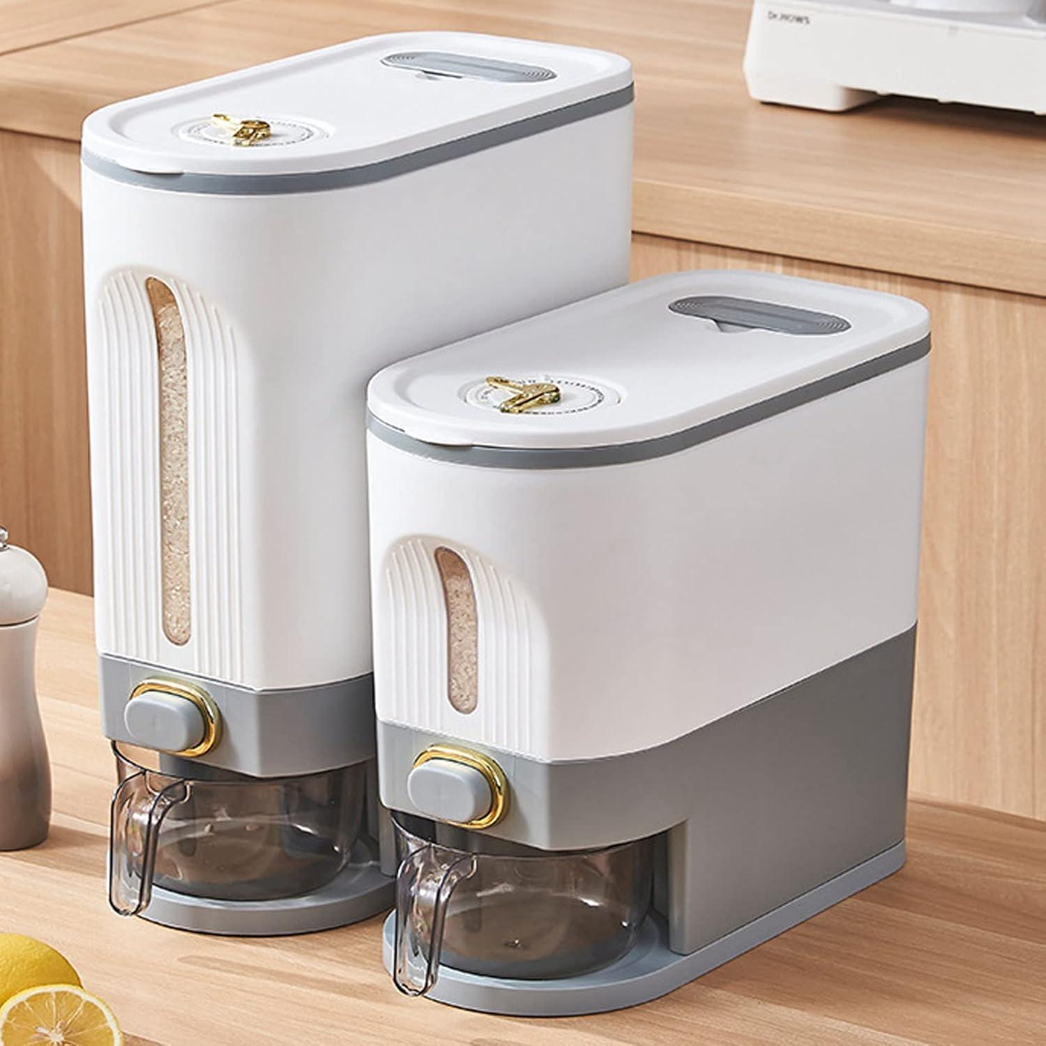 Dispensador de Arroz Jiawu 10L Hermético con Tapa - Organizador de Granos