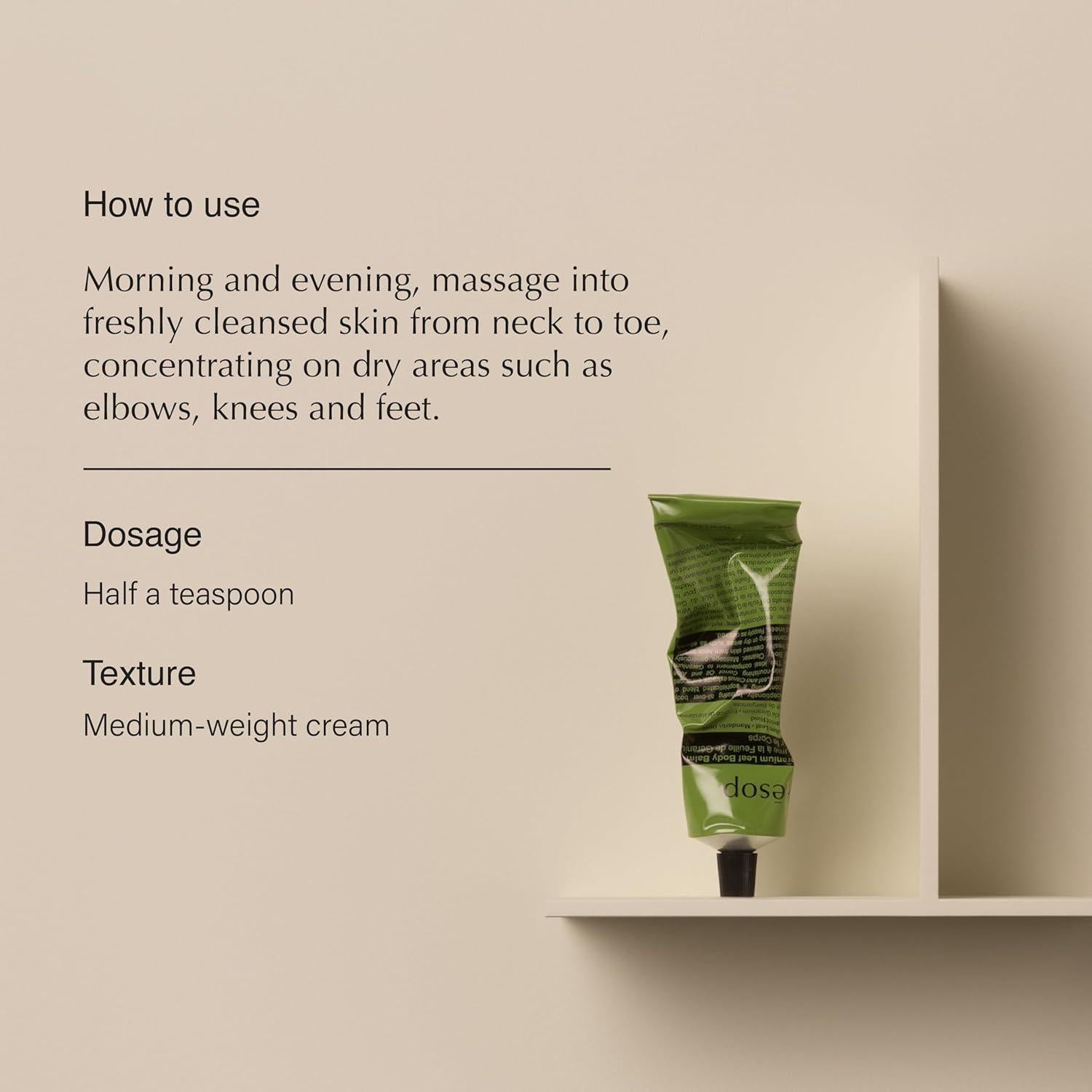 Bálsamo Corporal Aesop 100 mL Hidratante Hoja de Geranio