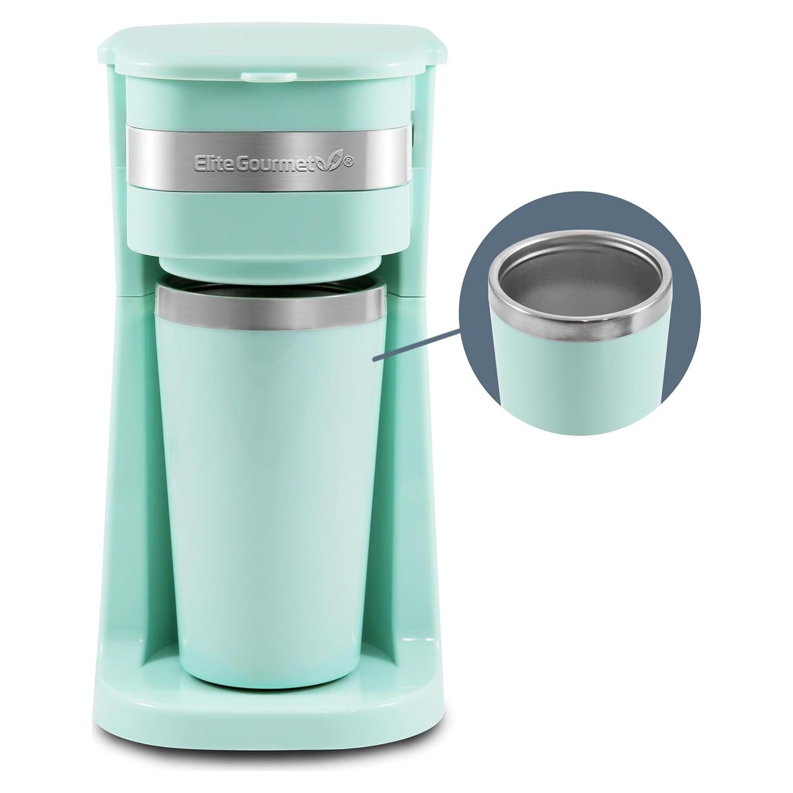 Cafetera Personal Elite Gourmet EHC113M Verde 414ml