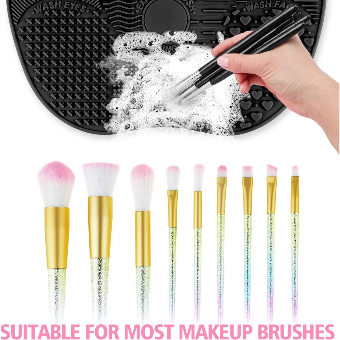 Alfombrilla Limpiadora de Brochas de Maquillaje Ranphykx 22.5x17cm