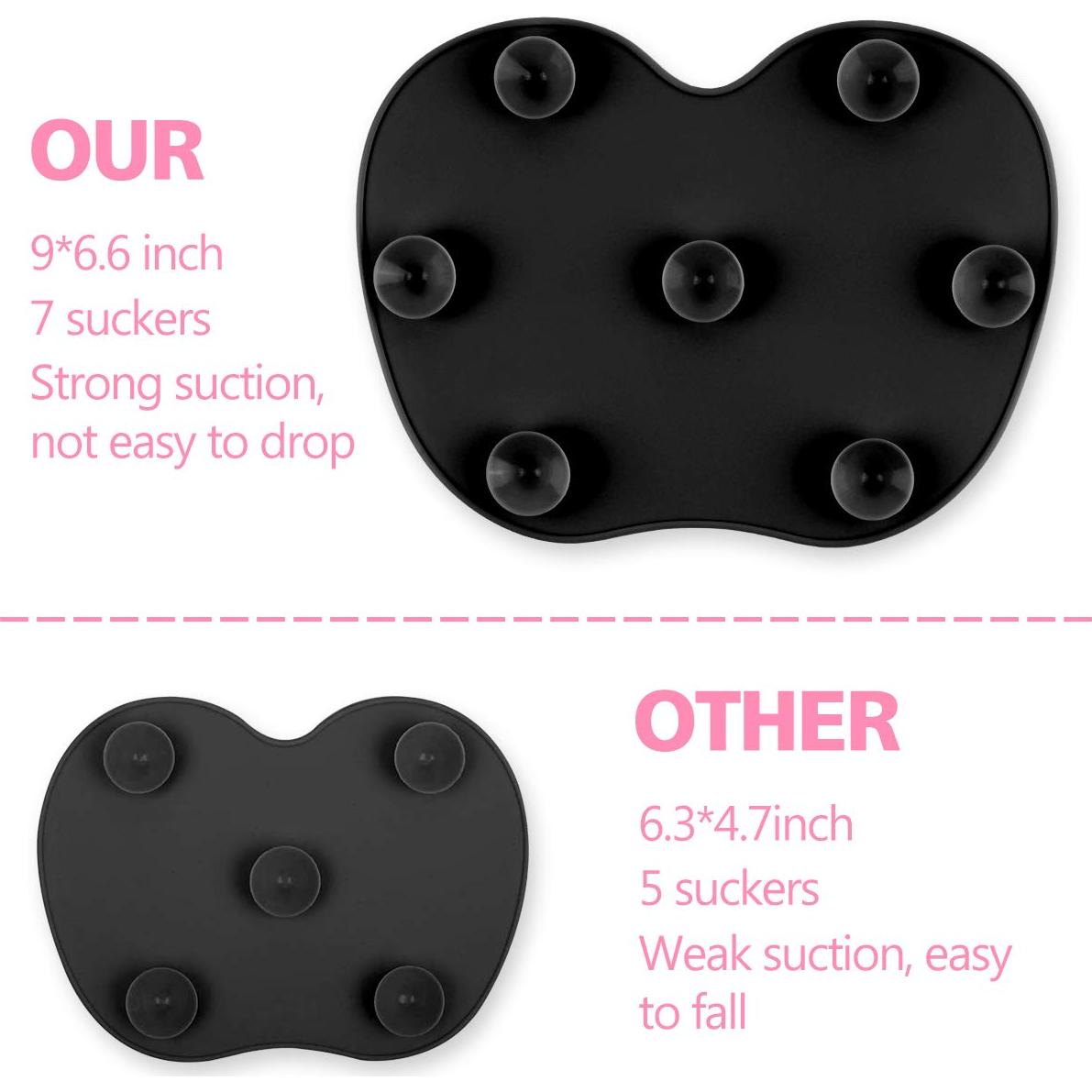 Alfombrilla Limpiadora de Brochas de Maquillaje Ranphykx 22.5x17cm