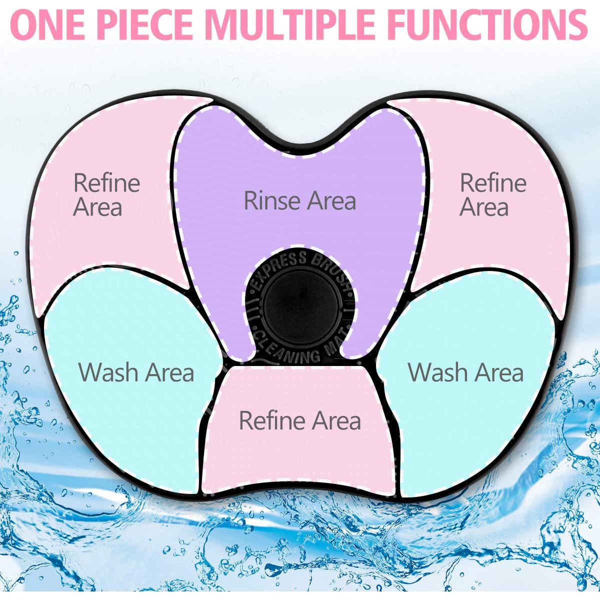 Alfombrilla Limpiadora de Brochas de Maquillaje Ranphykx 22.5x17cm