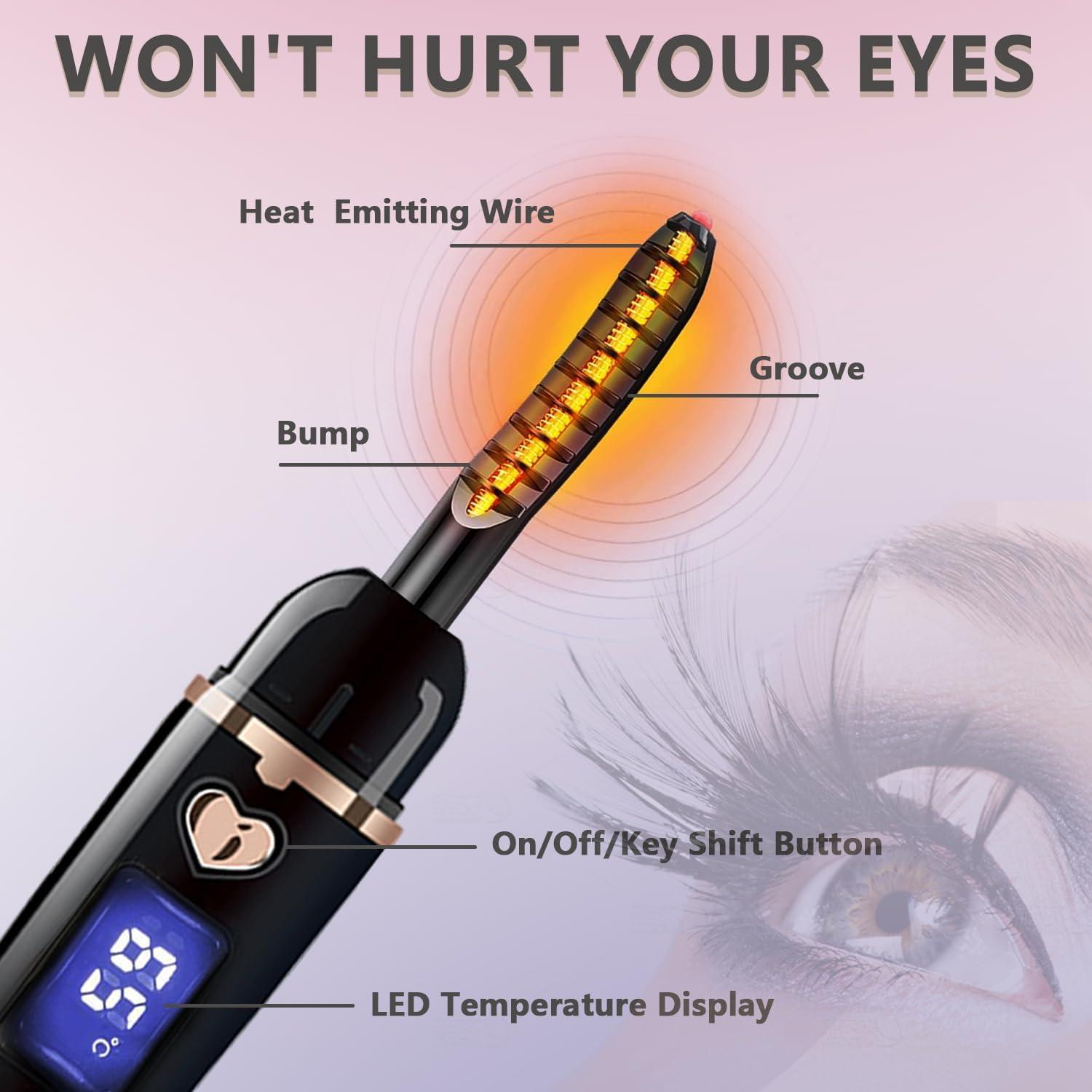 Rizador de Pestañas Calentado URSOBTF - 4 Modos Temperatura