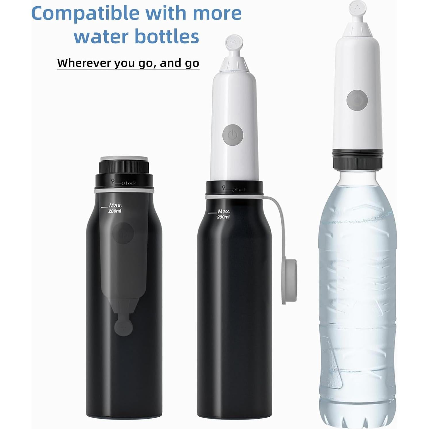 BIGCOW Portable Travel Bidet, Electric with 3 Spray Modes, IPX7 Waterproof ＆ Rechargeable, Mini Bidet Toilet Water Sprayer for Personal Hygiene, Postnatal Care, Perineal & Hemorrhoid